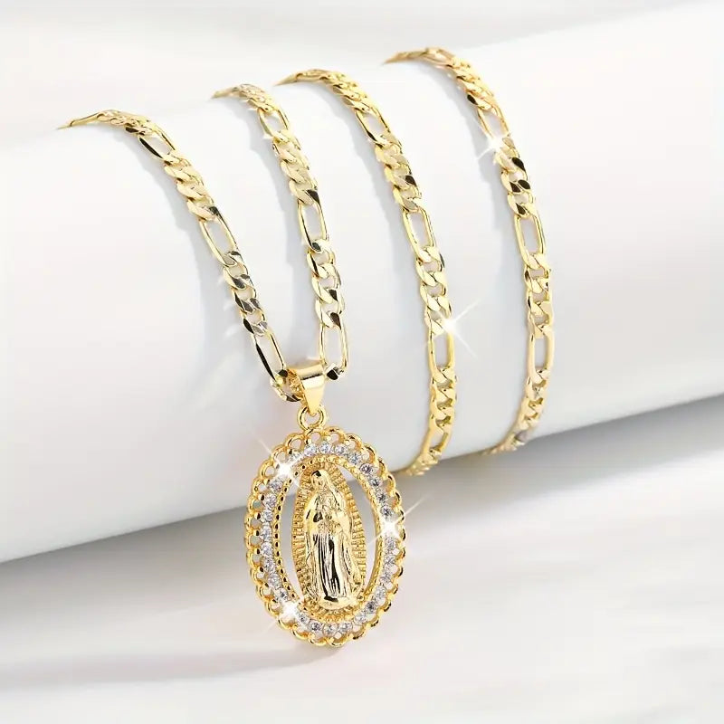 Colar com Pingente de Nossa Senhora de Guadalupe