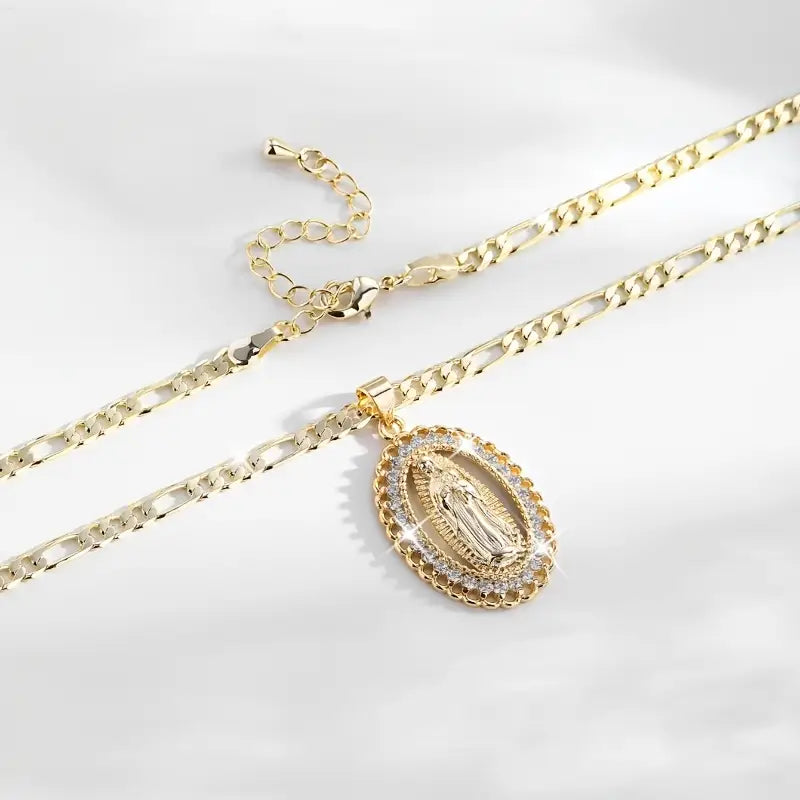 Colar com Pingente de Nossa Senhora de Guadalupe