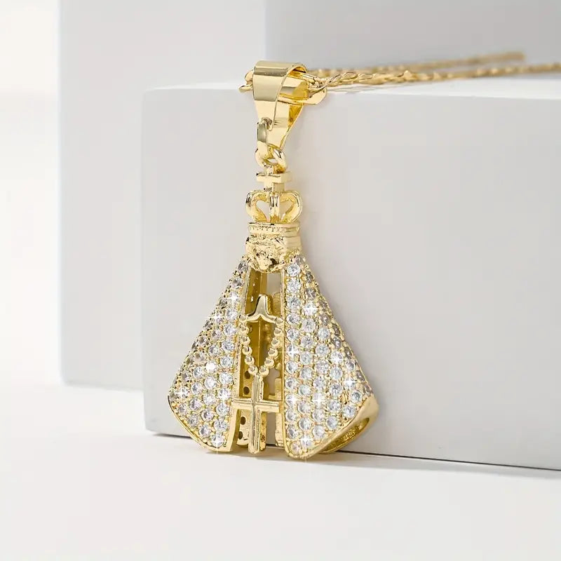 Colar com Pingente Nossa Senhora Aparecida