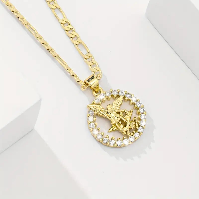 Colar com Medalha de São Miguel Arcanjo