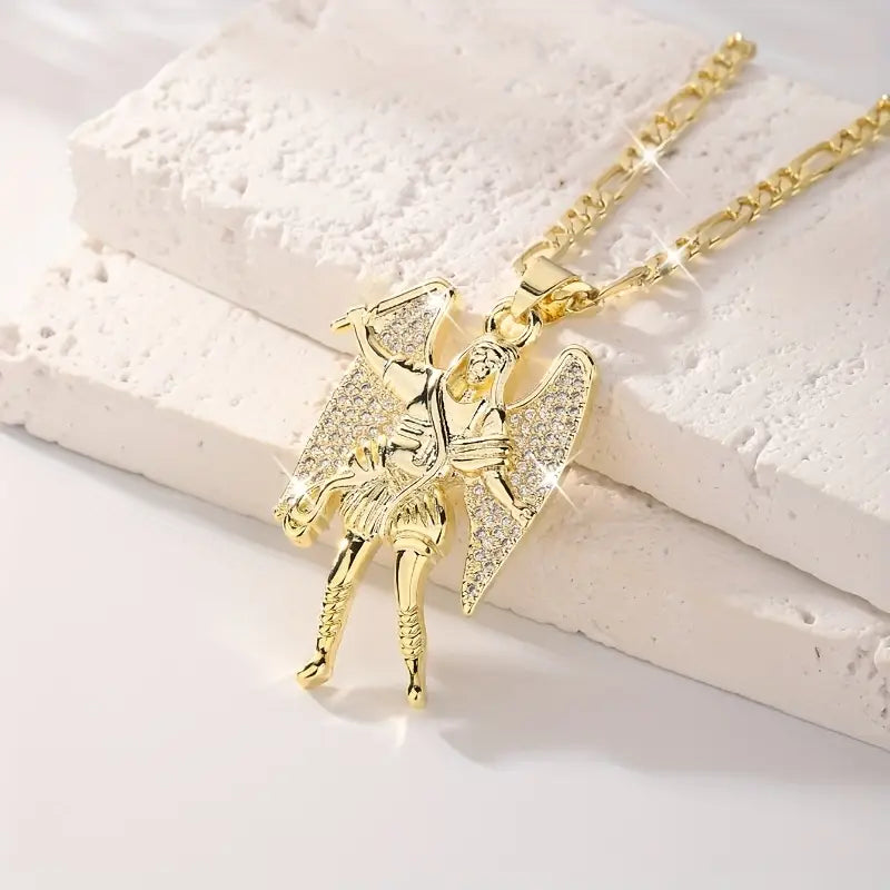 Colar com Pingente de São Miguel Arcanjo