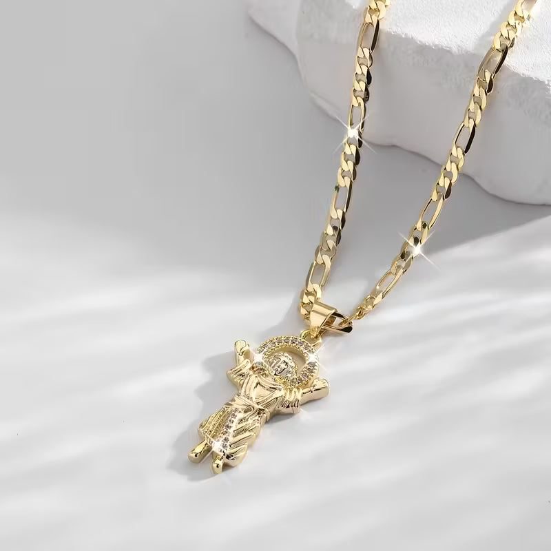 Colar com Pingente de Menino Jesus