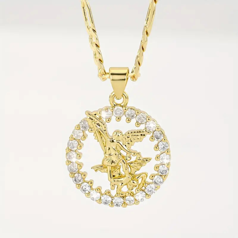 Colar com Medalha de São Miguel Arcanjo