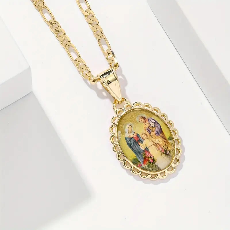 Colar com Medalha Sagrada