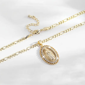 Colar com Pingente de Nossa Senhora de Guadalupe