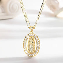 Colar com Pingente de Nossa Senhora de Guadalupe