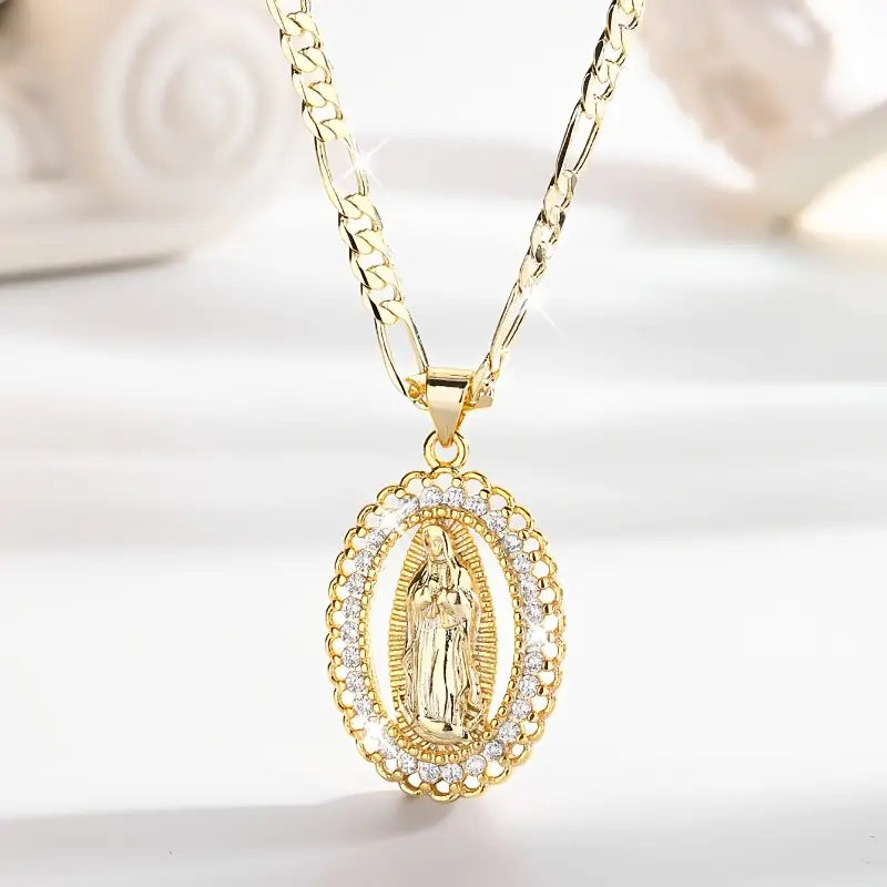 Colar com Pingente de Nossa Senhora de Guadalupe