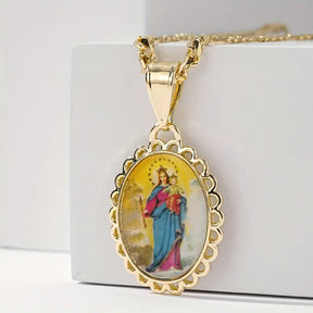 Colar com Medalha Sagrada