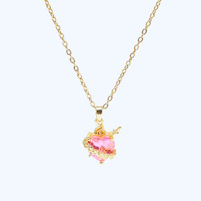 Colar Pingente Sagrado Coração de Jesus - Zircônia