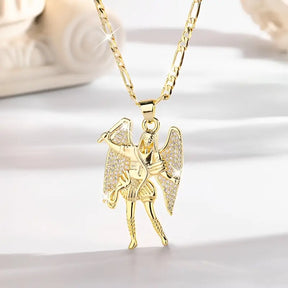 Colar com Pingente de São Miguel Arcanjo