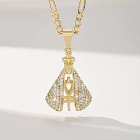 Colar com Pingente Nossa Senhora Aparecida