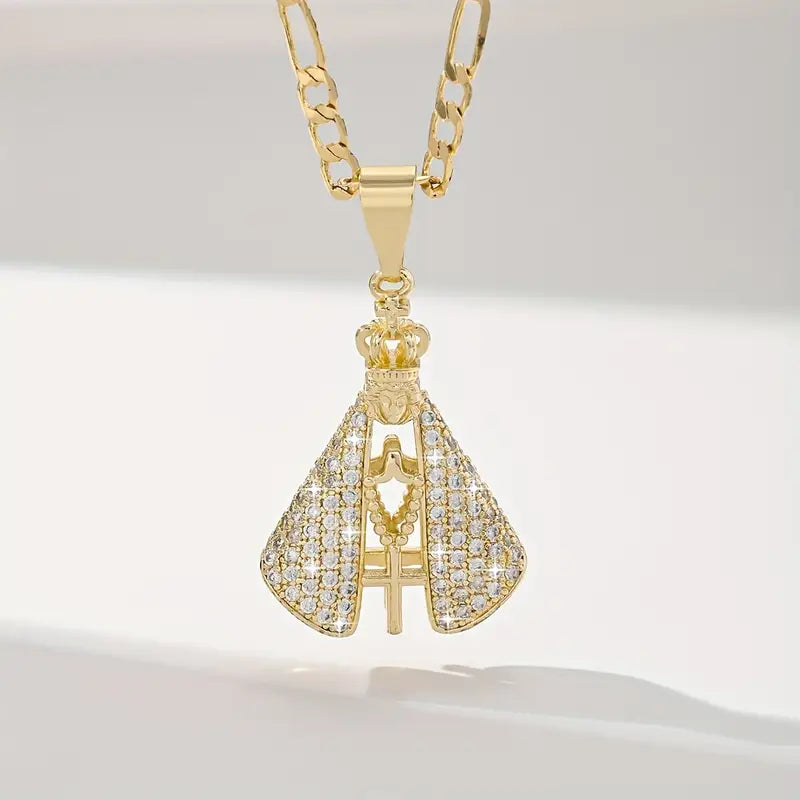 Colar com Pingente Nossa Senhora Aparecida