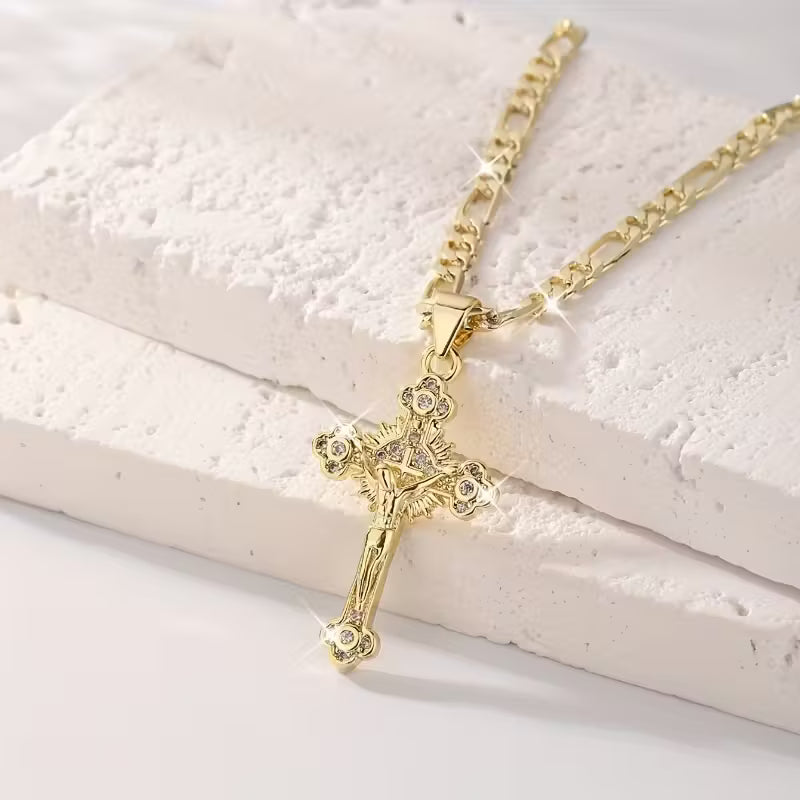 Colar com Pingente de Cruz