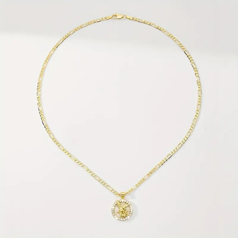 Colar com Medalha de São Miguel Arcanjo