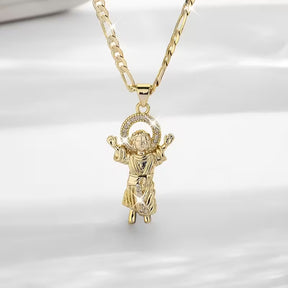 Colar com Pingente de Menino Jesus