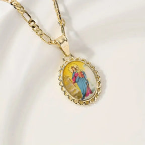 Colar com Medalha Sagrada