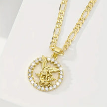 Colar com Medalha de São Miguel Arcanjo