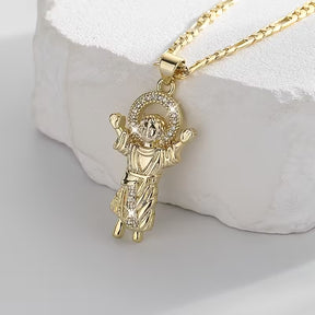 Colar com Pingente de Menino Jesus