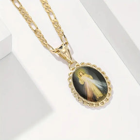 Colar com Medalha Sagrada