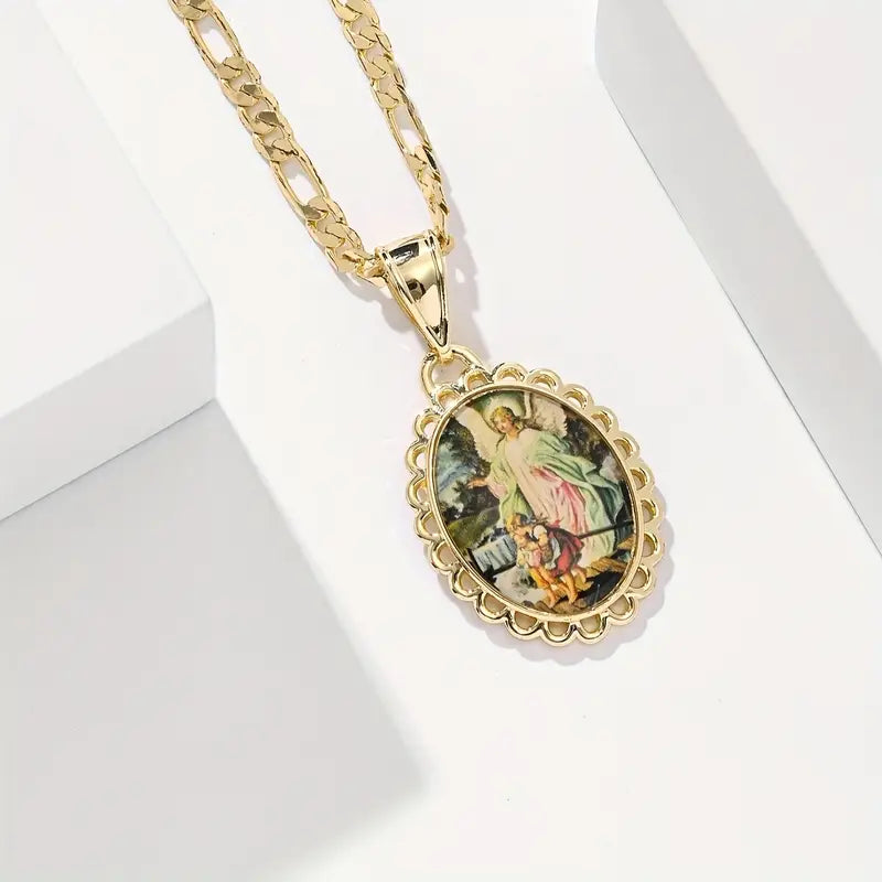 Colar com Medalha Sagrada