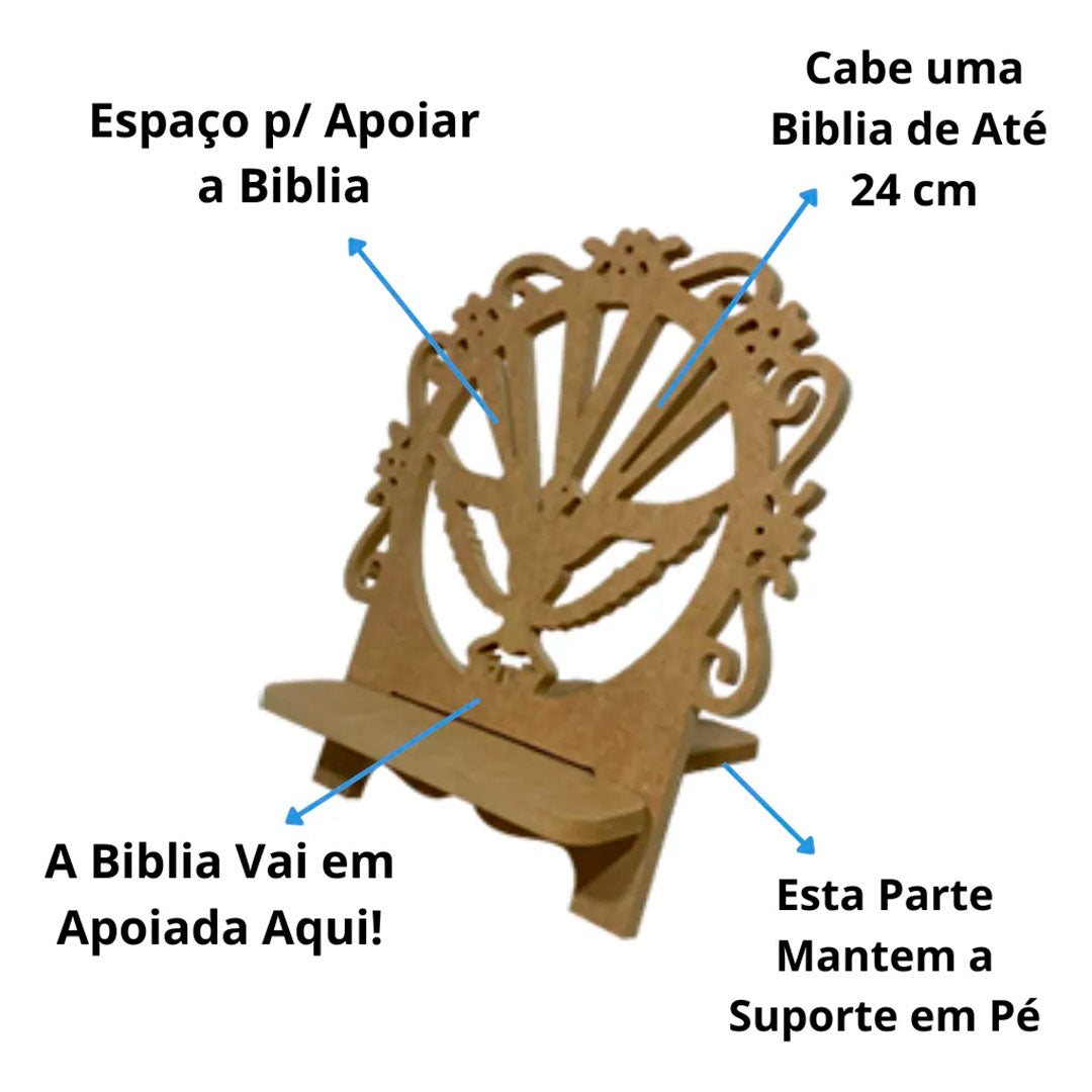 Porta Bíblia em MDF Carisma
