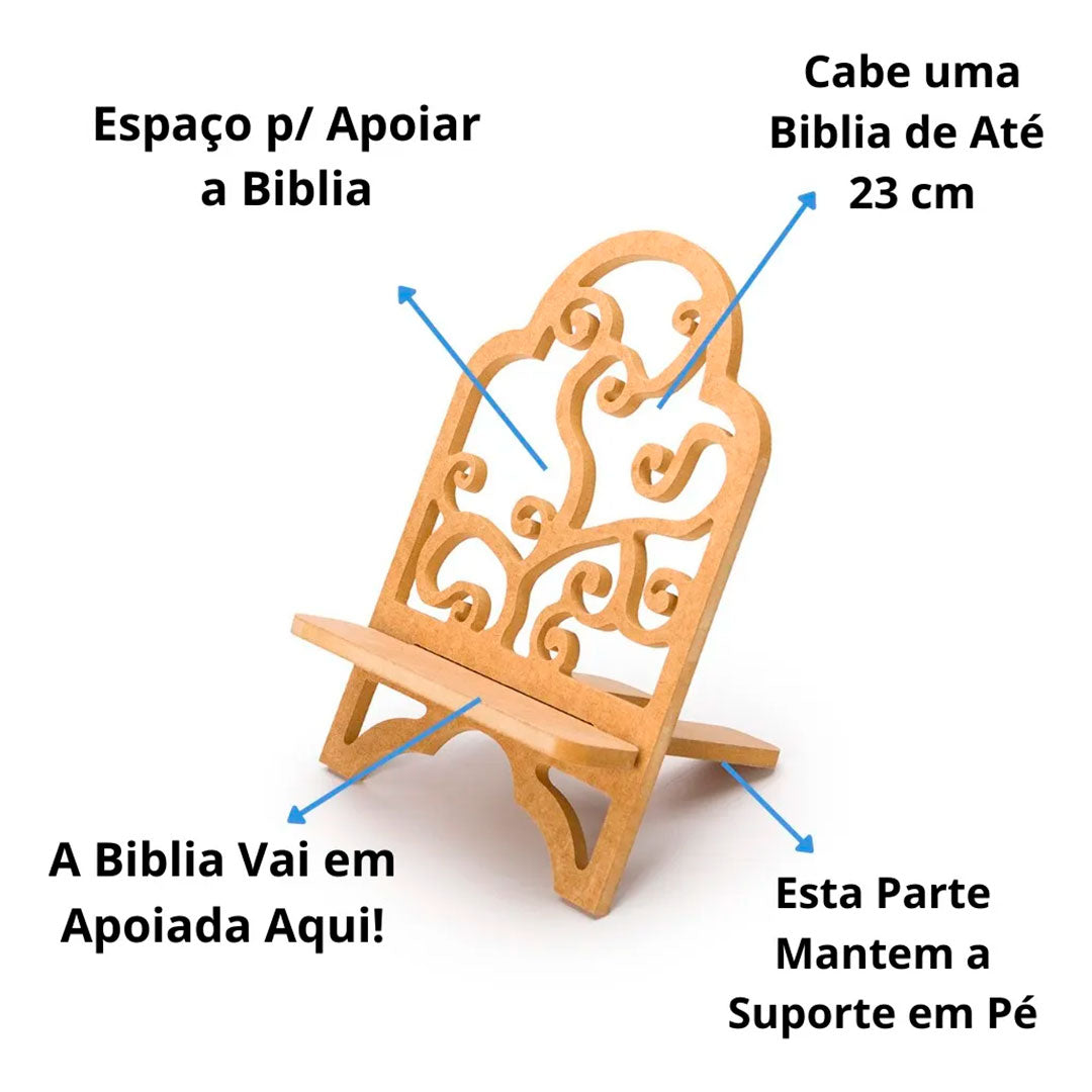 Porta Bíblia em MDF Arabesco
