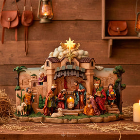 Imagem Presépio Natal Completo com Estábulo