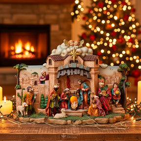 Imagem Presépio Natal Completo com Estábulo